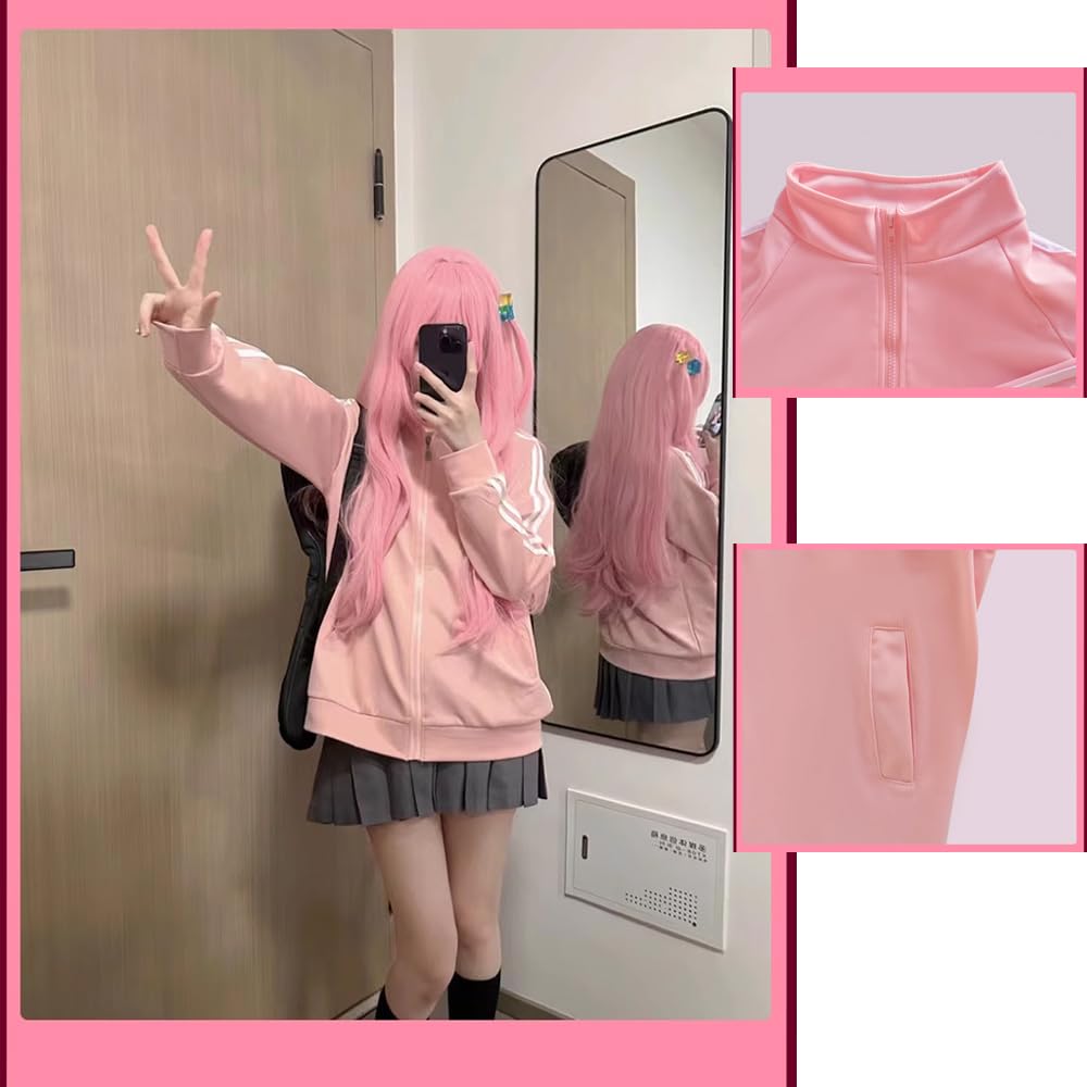 ぼっちざろっく　後藤ひとり　コスプレセット Amazon.co.jp: [NOKIJP] 後藤ひとり コスプレ衣装 ウィッグ付き